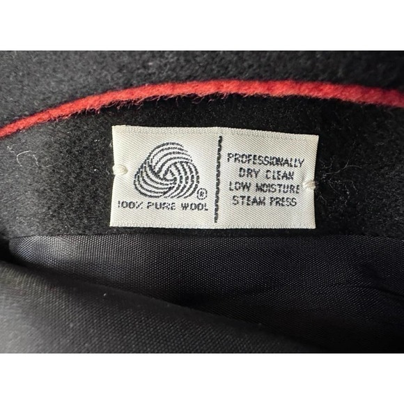 Steve Evans VTG 1980s Wool Color Block Coat Art to Wear Dynasty Glam Womens L - Picture 8 of 9